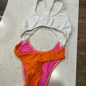 RPM one piece cut out swim suit